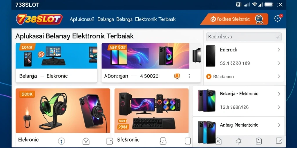 Tampilan antarmuka aplikasi 738SLOT yang menarik dan mudah digunakan.