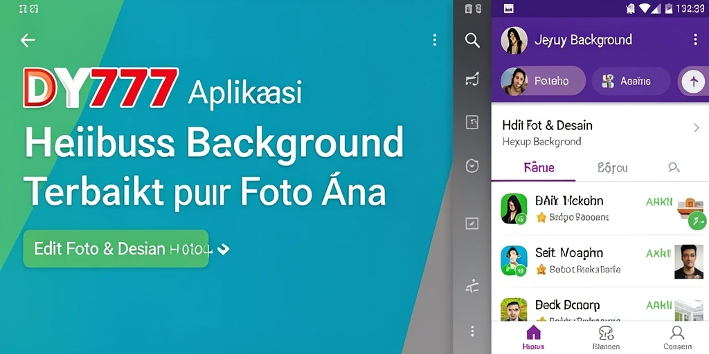 Tampilan antarmuka aplikasi DY777 untuk hapus background yang sederhana dan efektif.