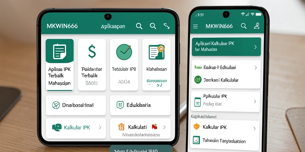 Antarmuka MKWIN666 yang sederhana untuk menghitung IPK.