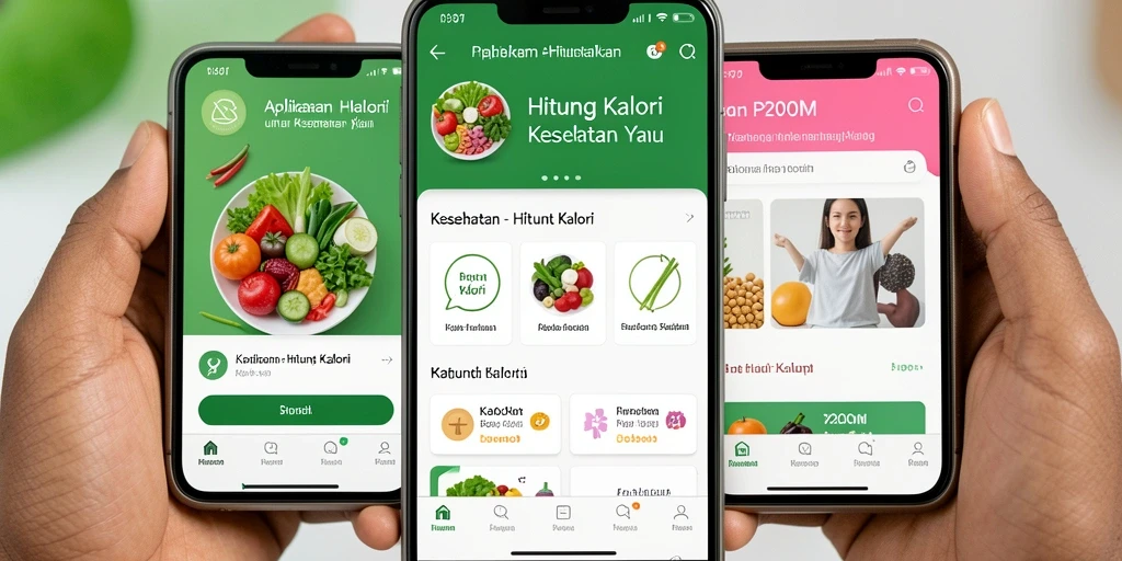 Antarmuka P200M menampilkan fungsi Hitung Kalori yang efektif dan mudah dipahami.