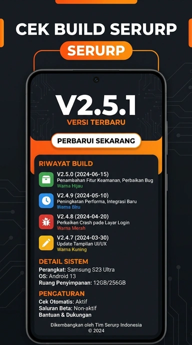 Riwayat Versi Aplikasi serurp untuk Android
